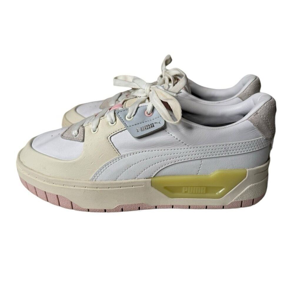 Puma Cali Dream Platform Women's 8 Sneakers Shoes White Cream Pink 383112-01 - Picture 3 of 10
